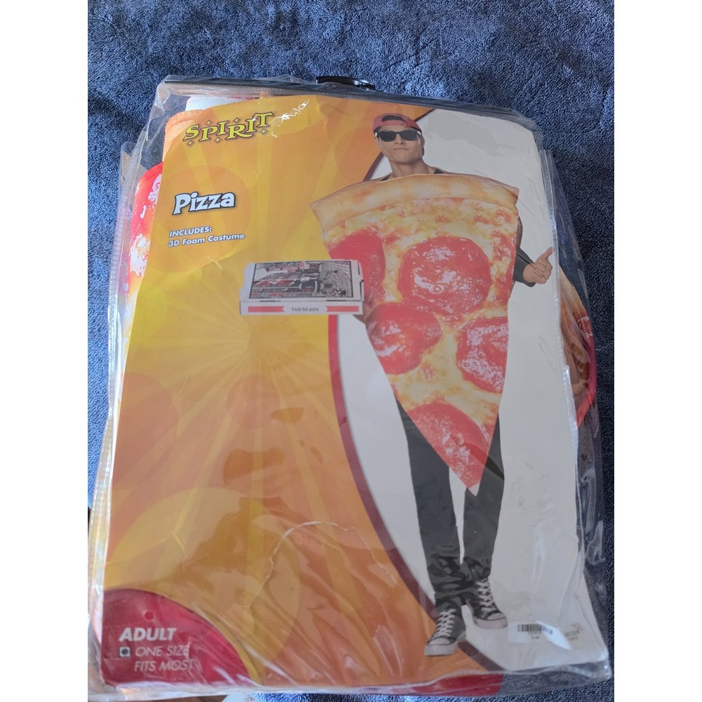 Spirit Pizza Slice Costume One Size Halloween Unisex Food Dress Up Cosplay